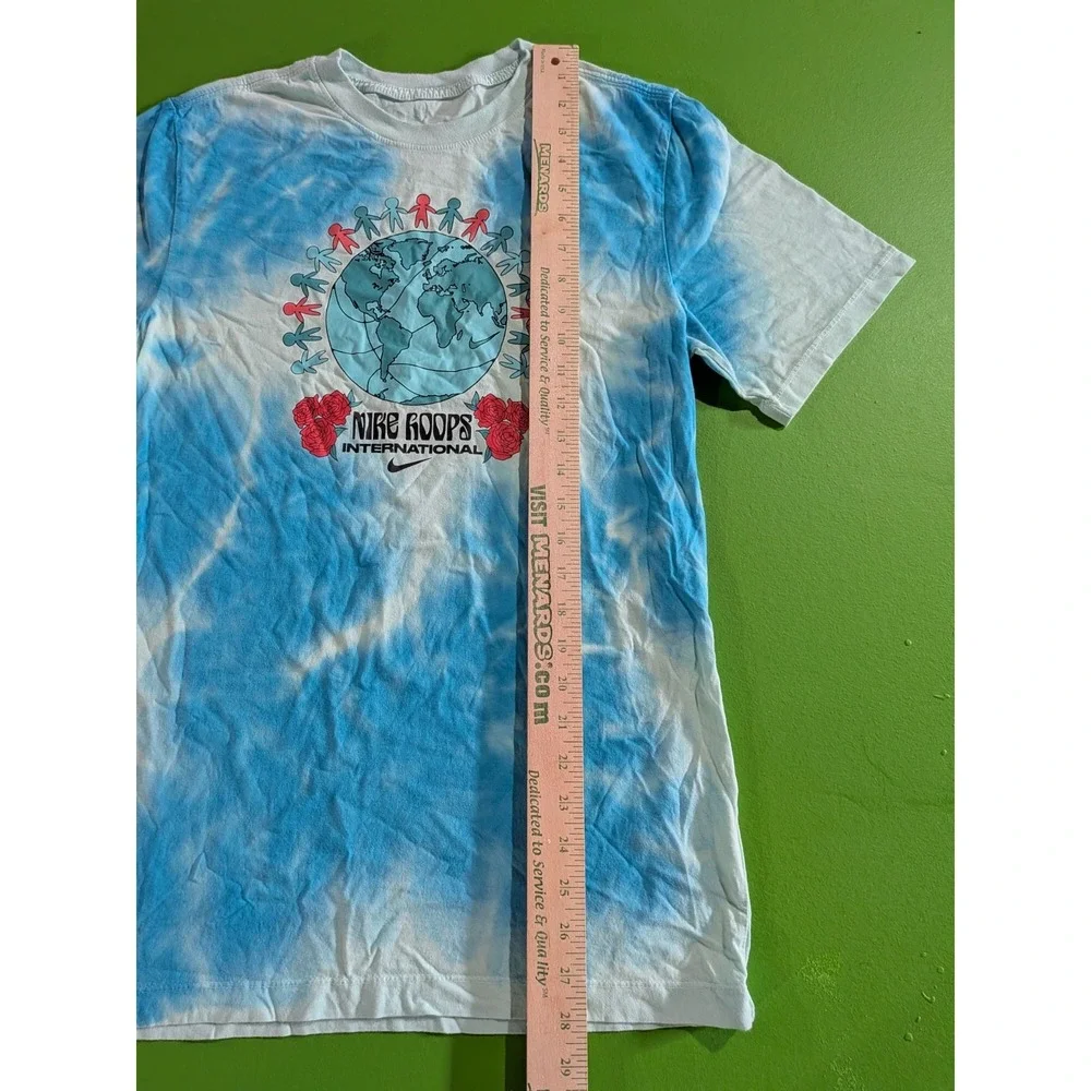 Nike Hoops International Shirt Men's Small‎ Blue Tie Dye Short Sleeve Rare